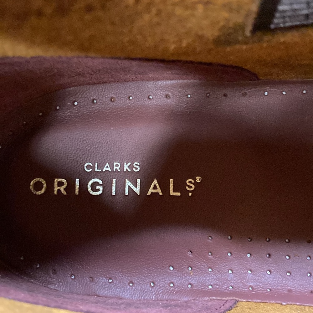 New Clarks Brown Leather Desert Boots men’s size 12 (OKPM-07-160) - Picture 10 of 11